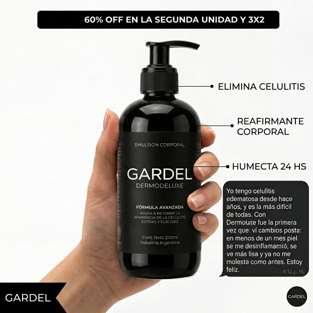GARDEL DERMODELUXE - PARA LIPEDEMA Y CELULITIS AVANZADA